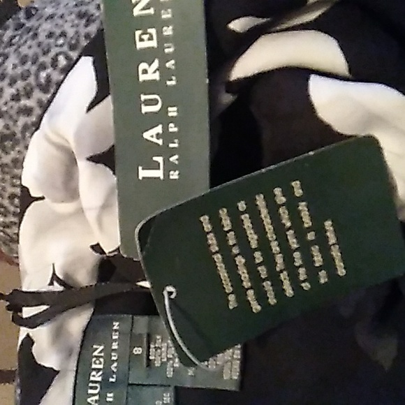 🎀 NWT Deadstock Lauren Ralph Lauren SILK KAUAI SKIRT Sz 8 - Picture 2 of 12